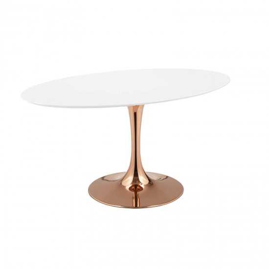 Lippa 60" Oval Wood Top Dining Table