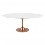 Lippa 78" Oval Wood Dining Table