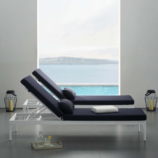 Perspective Cushion Outdoor Patio Chaise Lounge Chair