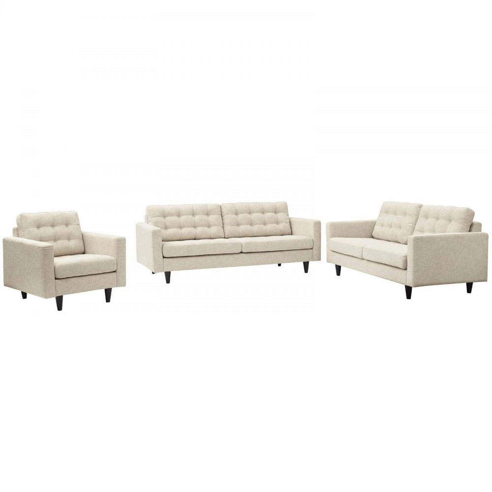 Empress Sofa, Loveseat and Armchair Set of 3