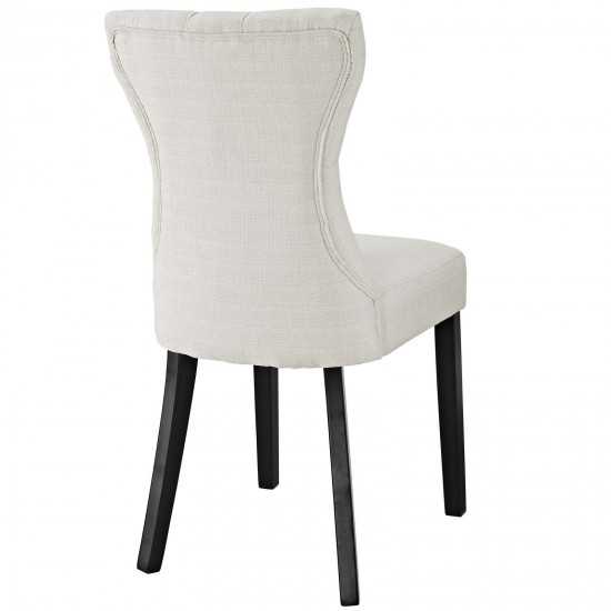 Silhouette Dining Side Chairs Upholstered Fabric Set of 2