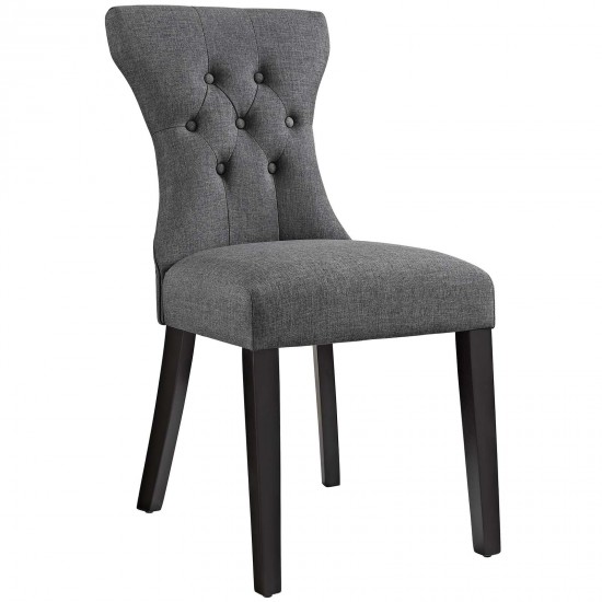 Silhouette Dining Side Chairs Upholstered Fabric Set of 4