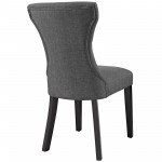 Silhouette Dining Side Chairs Upholstered Fabric Set of 4