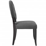 Button Dining Side Chair Upholstered Fabric Set of 2