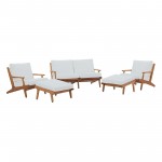 Saratoga 5 Piece Outdoor Patio Teak Set