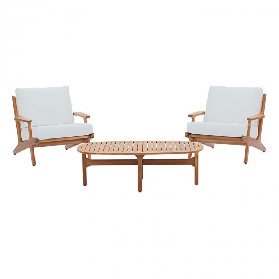 Saratoga 3 Piece Outdoor Patio Teak Set