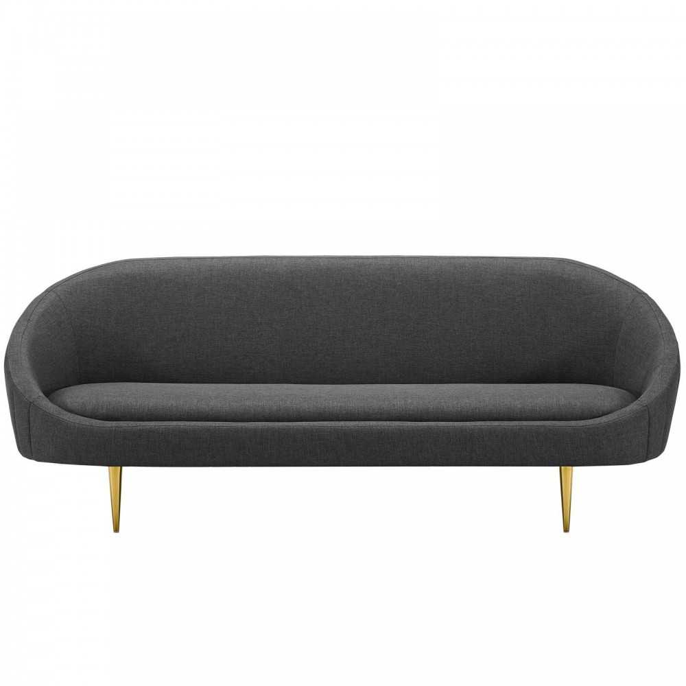 Sublime Vertical Curve Back Fabric Sofa