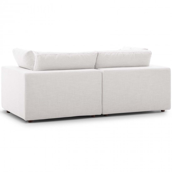 Commix Down Filled Overstuffed 2 Piece Sectional Sofa Set