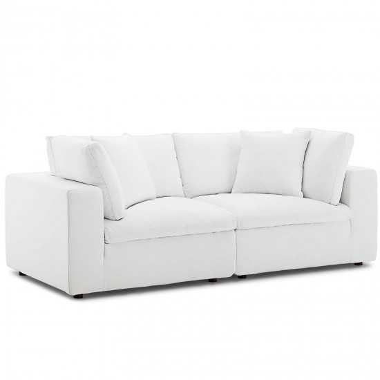 Commix Down Filled Overstuffed 2 Piece Sectional Sofa Set