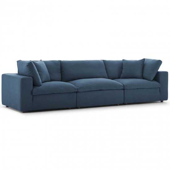 Commix Down Filled Overstuffed 3 Piece Sectional Sofa Set