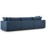 Commix Down Filled Overstuffed 3 Piece Sectional Sofa Set