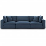 Commix Down Filled Overstuffed 3 Piece Sectional Sofa Set