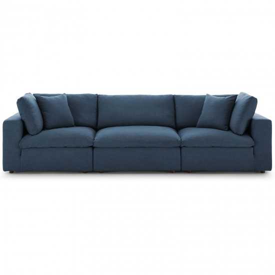 Commix Down Filled Overstuffed 3 Piece Sectional Sofa Set