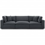 Commix Down Filled Overstuffed 3 Piece Sectional Sofa Set