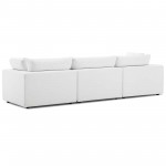 Commix Down Filled Overstuffed 3 Piece Sectional Sofa Set