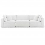 Commix Down Filled Overstuffed 3 Piece Sectional Sofa Set