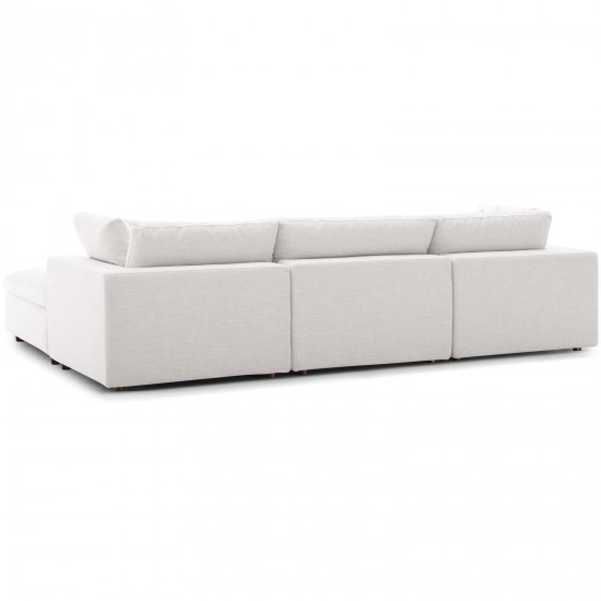 Commix Down Filled Overstuffed 4 Piece Sectional Sofa Set