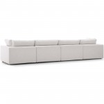 Commix Down Filled Overstuffed 4 Piece Sectional Sofa Set