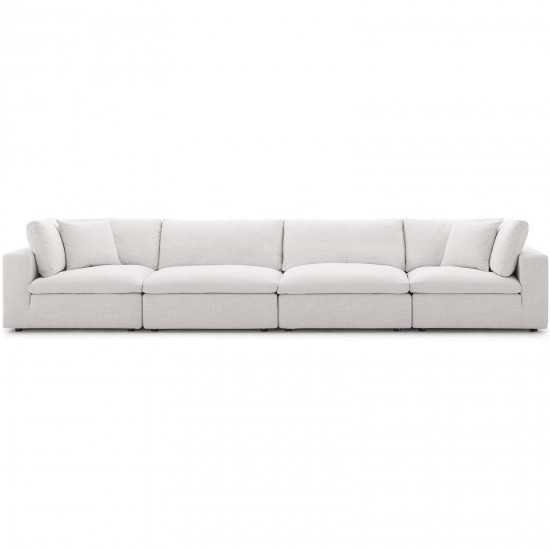 Commix Down Filled Overstuffed 4 Piece Sectional Sofa Set