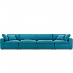 Commix Down Filled Overstuffed 4 Piece Sectional Sofa Set