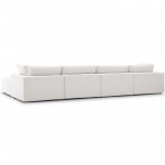 Commix Down Filled Overstuffed 5 Piece Sectional Sofa Set