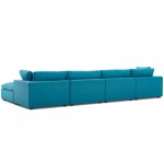 Commix Down Filled Overstuffed 5 Piece Sectional Sofa Set