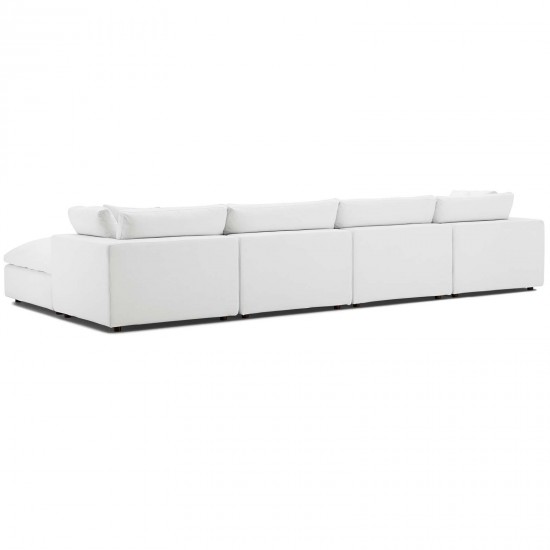 Commix Down Filled Overstuffed 5 Piece Sectional Sofa Set