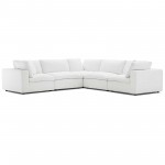 Commix Down Filled Overstuffed 5 Piece Sectional Sofa Set