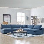 Commix Down Filled Overstuffed 5 Piece Sectional Sofa Set