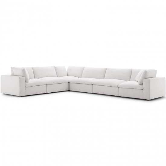 Commix Down Filled Overstuffed 6 Piece Sectional Sofa Set