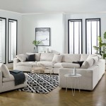 Commix Down Filled Overstuffed 6 Piece Sectional Sofa Set