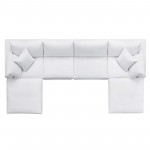 Commix Down Filled Overstuffed 6 Piece Sectional Sofa Set