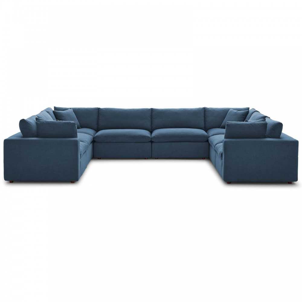 Commix Down Filled Overstuffed 8 Piece Sectional Sofa Set Commix Down Filled Overstuffed 8 Piece Sectional Sofa Set