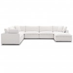 Commix Down Filled Overstuffed 7 Piece Sectional Sofa Set