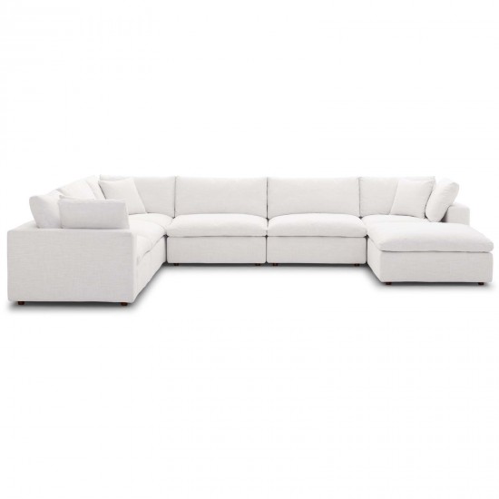 Commix Down Filled Overstuffed 7 Piece Sectional Sofa Set