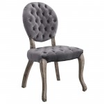 Exhibit French Vintage Dining Performance Velvet Side Chair