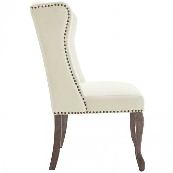 Apprise French Vintage Dining Performance Velvet Side Chair