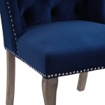 Apprise French Vintage Dining Performance Velvet Side Chair