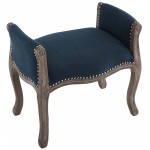 Avail Vintage French Upholstered Fabric Bench