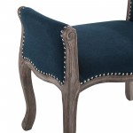 Avail Vintage French Upholstered Fabric Bench