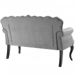 Viola Chesterfield Button Tufted Loveseat Performance Velvet Settee