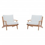 Saratoga 2 Piece Outdoor Patio Teak Set