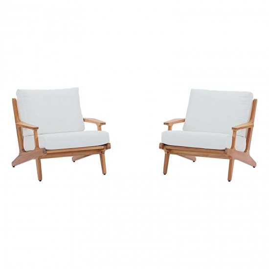 Saratoga 2 Piece Outdoor Patio Teak Set