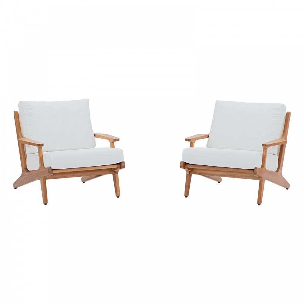 Saratoga 2 Piece Outdoor Patio Teak Set