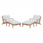 Saratoga 4 Piece Outdoor Patio Teak Set