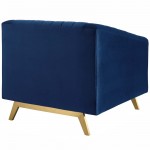 Valiant Vertical Channel Tufted Performance Velvet Armchair