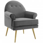 Revive Tufted Button Accent Performance Velvet Armchair