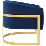 Esteem Vertical Channel Tufted Performance Velvet Accent Armchair