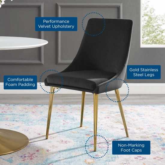 Viscount Modern Accent Performance Velvet Dining Chair