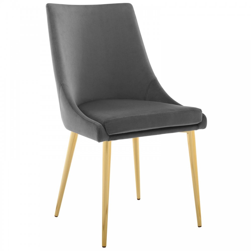 Viscount Modern Accent Performance Velvet Dining Chair Viscount Modern Accent Performance Velvet Dining Chair